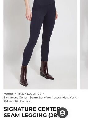 Lysse Medium Black Leggings